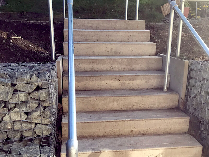 Concrete stairs